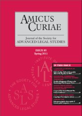 Amicus Curiae Issue 85 cover