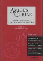 Amicus Curiae issue 45 cover