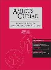 Amicus Curiae Issue 108 cover