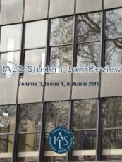 IALS Student Law Review Vol 3 Issue 1 Cover